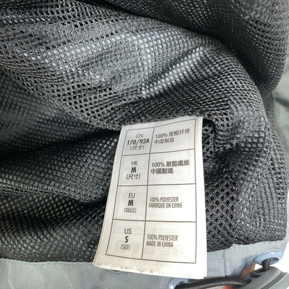 Mens Disney Parks Disneyland 1955 Black Gray Full Zip Up Windbreaker Size S - Picture 9 of 10